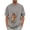 Gray, variant on Dog Pouch Sweatshirt for Men Short Sleeve Kangaroo Pocket Cat Carrier Pullover Top Spring Summer Pet Holder Crewneck Shirt XXXL
