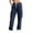 #05 Navy 【Mix, Match & Rotate: Stock Up on Daily Colors】, variant on Women's Corduroy Cargo Straight Leg Pants, Breathable Lightweight Elastic Drawstring Waist Full Length Casual Trousers with Pockets for Office Work Home Casual | TruBelle,Army Green L