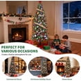thumbnail image 6 of 7.5 Ft Prelit Pencil Artificial Christmas Tree with Timer 200+ LED Warm White & Colorful Change Lights 8 Modes Plug in 550 Branch Tips Metal Stand Slim Tree Xmas Decor Indoor Outdoor, 6 of 8