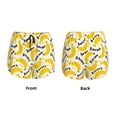 thumbnail image 5 of Lsque Banana Fruit Printed Women's Running Shorts with Liner Pockets,Elastic Quick Dry Workout Athletic Gym Yoga Shorts,Womens High Waist Shorts-XX-Large, 5 of 9