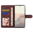 thumbnail image 3 of Nalacover Retro Wallet Case for Google Pixel 6A, Premium PU Leather Shockproof Case with Card Slots Holder Kickstand Magnetic Clasp Phone Cover Vintage Design Wrist Strap Flip Folio Case,Winered, 3 of 8