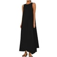 thumbnail image 2 of Coorders No Boundaries Women’s and Women’s Plus Boho Dress, Sleeveless for Summer , Black,Size,S, 2 of 8