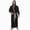 R217-Grey, variant on NOLDARES Mens Fleece Plush Robe with Hood Soft Fluffy Full Length Long with Pockets House Coat(Blue,4XL)