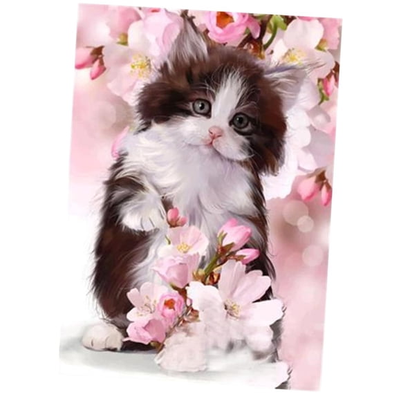Adult cat diamond painting set, kitten full diamond painting, cute cat diamond painting 40×50 frameless