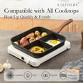 thumbnail image 4 of Nonstick Grill Pan with Lid for Indoor Cooking Versatile Induction Square Large Grilling Skillet Steak Pan for Stove Tops PTFE & PFOA, 4 of 7