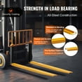 thumbnail image 5 of KFFKFF Fork Extensions for Pallets, Measuring 72 Inches in Length and 4.5 Inches in Width, Constructed from Robust Carbon Steel, Set of 2 Forklift Extensions, 5 of 9