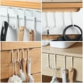 thumbnail image 2 of 2 Pcs No Trace Hook Household Door Hanger Kitchen Cabinet Hooks Peg Towel Coat Hangers Drawer Iron Punch Free, 2 of 6