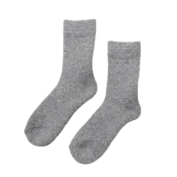 Qarigey 1 par de calcetines de invierno para clima frío, medias térmicas para el suelo, calentador de pies informal para ocio, ropa cómoda Medias gris medio Mujeres Qarigey AP013272-06