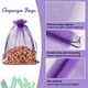 thumbnail image 4 of Bolsas de regalo de organza HRX, color morado, 13 x 18 cm, 100 unidades, 4 of 7