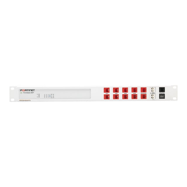 Rackmount.IT RM-FR-T15 - Network device mounting kit - rack mountable - RAL 9003 - 1U - 19" - for Fortinet FortiGate 80F, 81F