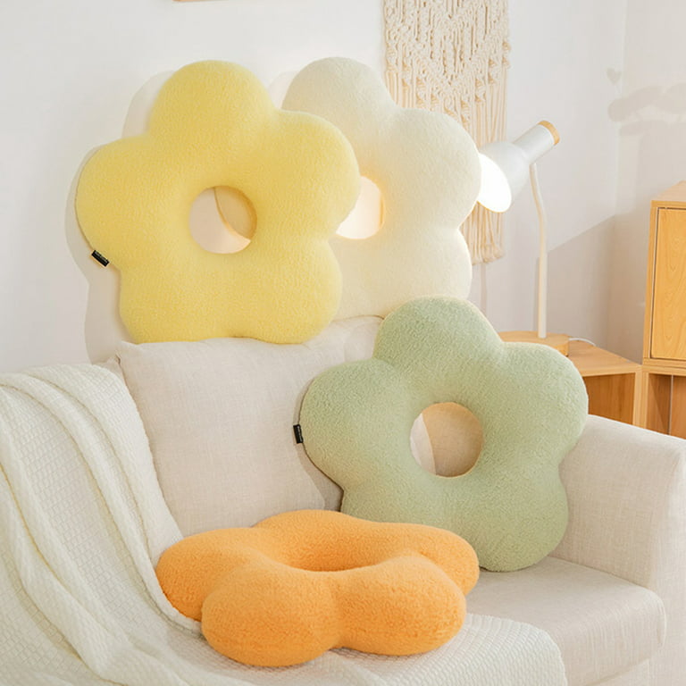 Visland Flower Pillow,Flower Shaped Throw Pillow Butt Cushion
