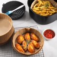 thumbnail image 3 of Air Fryer Paper Liners Set - Non-Stick Parchment Bowl with Silicone Tray and Brush, 3 of 7
