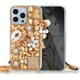 thumbnail image 6 of for iPhone 15 Plus Bling Case,Glitter Diamond Luxury Crystal Rhinestone Women Girls Kids Pumpkin Car Love pendant Protective Phone Case for iPhone 15 Plus 6.7 inch,Clear, 6 of 10