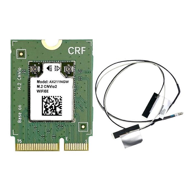 AX211NGW WiFi 6E Card+2xAntenna 2.4G&5G&6G M.2 CNVio Bluetooth 5.3 802.11AX Support Win10 Win11 LINU