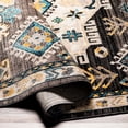 thumbnail image 4 of Lavadora Black 5'3" x 7' Traditional Machine Washable Rectangle Area Rug, 4 of 6