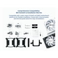thumbnail image 2 of MONTECH HyperFlow ARGB 360 - AIO CPU Liquid Cooler, Intel&AMD Compatible, Chart-Topping Performance, Enhanced 3100RPM Water Pump Design, 3X Metal Pro 12 ARGB Ultimate Cooling Fans - White, 2 of 5