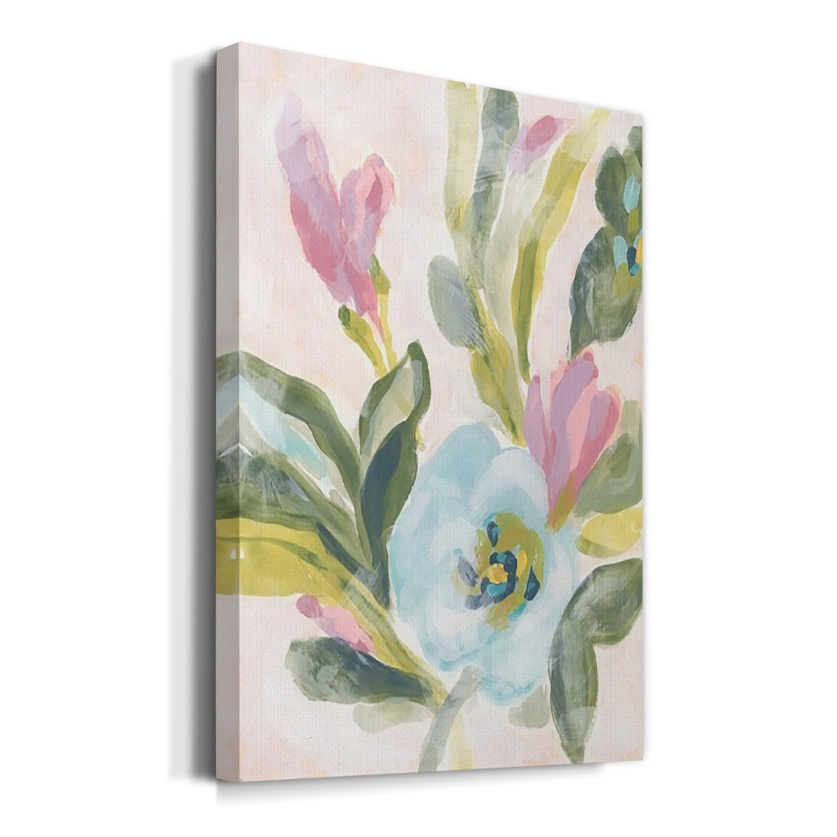 Floral Breeze Fresco II Premium Gallery Wrapped Canvas - Ready to Hang