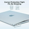 thumbnail image 3 of Compatible with MacBook Air 13 inch Case M4 2025 2024-2022 M3 M2 A3240 A3113 A2681, Matte Scratch Resistant Protective Hard Shell Cover Compatible for MacBook Air 13.6 inch Case, Sky Blue, 3 of 17