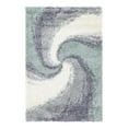 thumbnail image 3 of Unique Loom Soft Touch Shag Collection Area Rug - Selin (4' 1" x 6' 1" Rectangle Sage Green/Gray), 3 of 7