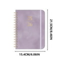 thumbnail image 4 of VQPeo 2025 A5 Schedule Planner Book – Coil Bound Daily Planner for Professionals – Portable Diary Notebook for Goal Setting & Organization, 4 of 5