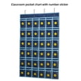 thumbnail image 4 of 36 Pockets Classroom Pocket Chart for Cell Phone and Calculator Holder, Door Wall Hanging Pocket Chart for Classroom with Number Stickers, 4 of 7