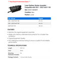 thumbnail image 2 of Lower Radiator Shutter Assembly - Compatible with 2021 - 2022 Ford F-150, 2 of 2