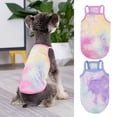 thumbnail image 2 of Breathable Dog Vest - Rainbow Tie-Dye Summer Camisole - Pet Two-Legged Clothes for Puppy Costume, 2 of 8