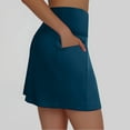 thumbnail image 3 of 20" Knee Length Skorts Skirts For Women with Pockets Golf Tennis Skirt High Waisted Athletic Skorts Built-In Shorts Casual Summer Athletic Stretch Dress Gym Traning Track Joggers Skorts 2025 Summer, 3 of 6