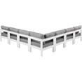 thumbnail image 3 of Meridian Furniture Nizuc Grey Outdoor Patio Modular Sectional, 3 of 8