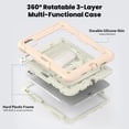 thumbnail image 2 of TECH CIRCLE Bumper Case for iPad Pro 11 (2022/2021/2020/2018), iPad Air 5th/4th Generation Case 10.9", Shockproof Durable Case with Screen Protector & Pencil Holder & Hand Strap & Kickstand, Rosegold, 2 of 7