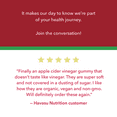 Havasu Nutrition Organic ACV Gummies with The Mother Vegan, Detox and