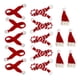 thumbnail image 5 of Christmas Ornament Mini Santa Hat Scarf Set 15Pcs for Bottle Decor, 5 of 5