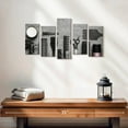 thumbnail image 2 of Elephant Stock Hair Styling Devices Wall Art - Horizontal Multi Panel Canvas - Living Room Wall Decor - Fashion And Beauty Multi Panel - Black And Gray Decor - 25" x 12", 2 of 4