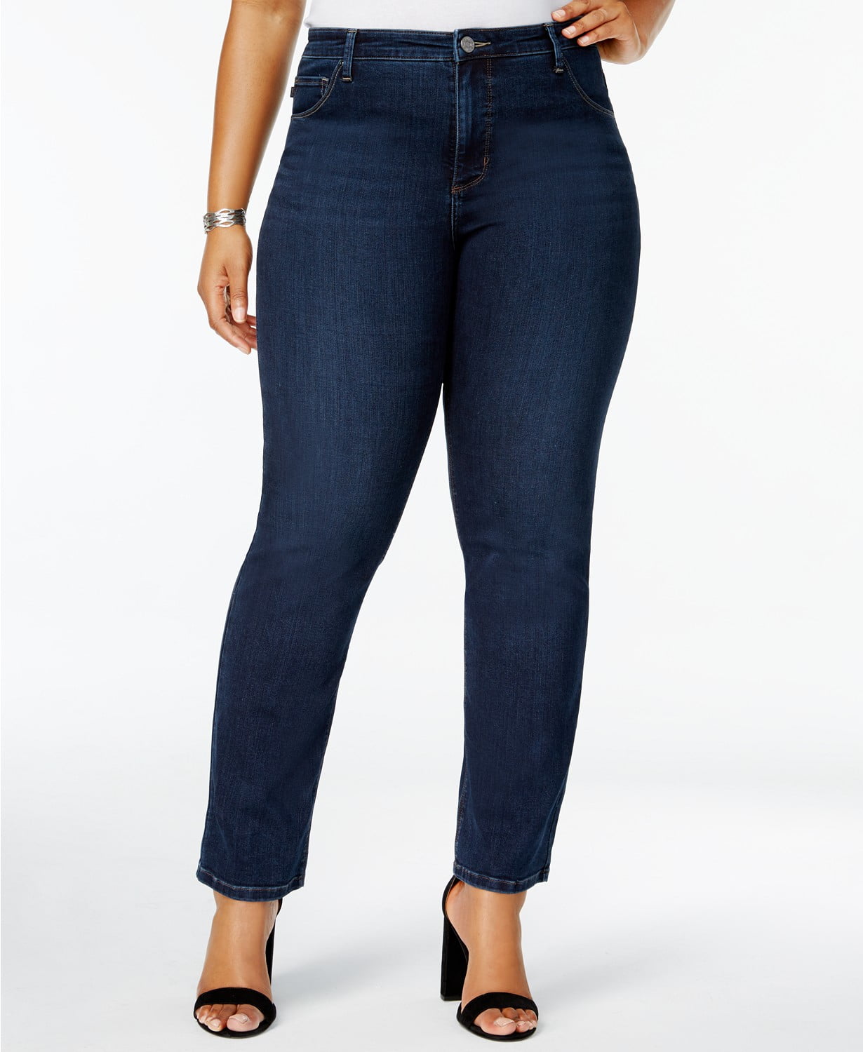 Lee Platinum - Gwen Straight-Fit Jeans - Plus Size - 18W - Walmart.com