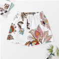 thumbnail image 3 of PRIYAL Pajama Sets for Womens Paisley Vintage Pattern Satin Silk Short Sleeve Shirts And Pants Set, 3 of 6