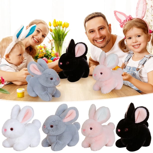 Lapin Rebondissant Électronique Interactif en Peluche Réaliste - Jouet de Pâques avec des Mouvements pour Enfants et Garçons Lapin Rebondissant Électronique Interactif en Peluche Réaliste - Jouet de Pâques avec des Mouvements pour Enfants et Garçons