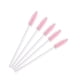 thumbnail image 1 of Nvzi 200 piezas de cepillos desechables para rímel de pestañas, para extensiones de pestañas, cejas y maquillaje (varilla blanca con cabeza rosa), 1 of 2