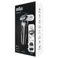 thumbnail image 2 of Braun Series 7 7025s Mens Wet Dry Electric Razor in Black with Charging Stand, 2 of 7