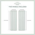 thumbnail image 2 of Nicole Miller Circuit Room Darkening Blackout Hidden Tab/Rod Pocket Top Curtain Panel Pair, 52"x84", Linen, 2 of 7