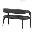 thumbnail image 4 of Modway Pinnacle Vegan Leather Accent Bench in Black, 4 of 9