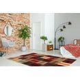 thumbnail image 2 of Trio Boxes 8x10 Area Rug Beige Burgundy Transitional Contemporary Design, 2 of 3