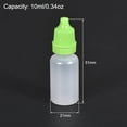 thumbnail image 2 of Uxcell 0.34 oz Small Mouth Empty Squeezable Drop Bottles Plastic Green 10 pcs, 2 of 6