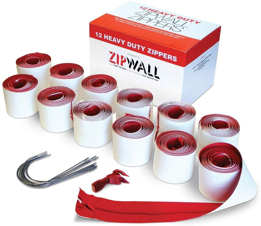 ZipWall HDAZ2 Heavy-duty ZIPPER for Dust Barriers 2-pack for sale online 