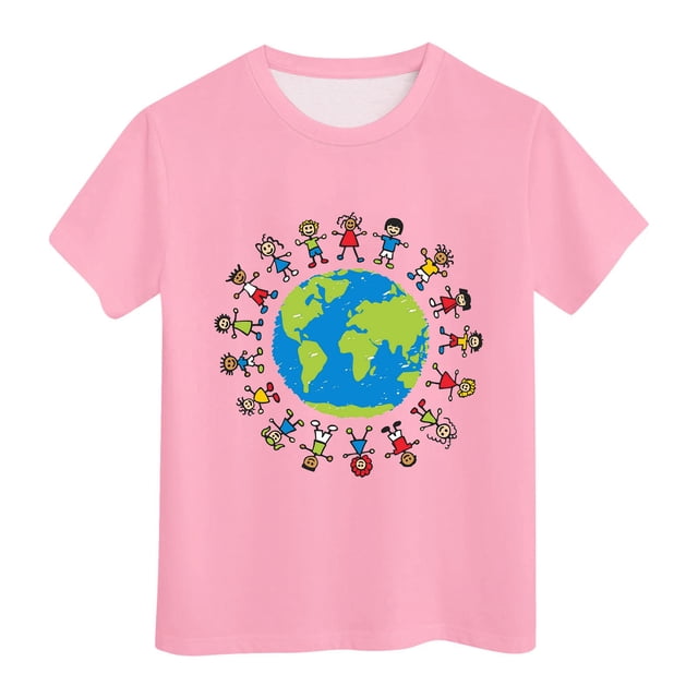 Vêtements Garçon Vêtements Imprimés pour Garçons Chemise à Manches Courtes pour Garçons T-Shirts Décontractés pour Garçons de 2-3 Ans Mode