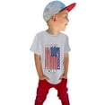 thumbnail image 1 of Gibobby Playeras Niños Camiseta de manga corta con estampado de letras del Día de la independencia de verano para niños pequeños y niñas(Gris, 4-5 Años), 1 of 4