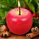 thumbnail image 5 of Vela en forma de manzana roja, vela creativa para bodas, cumpleaños, fiestas de Navidad, decoración del hogar y adornos navideños, 5 of 7