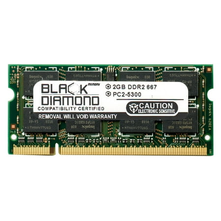 2GB Memory RAM for IBM ThinkPad X Series X300 200pin PC2-5300 667MHz DDR2 SO-DIMM Black Diamond Memory Module