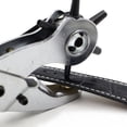thumbnail image 2 of Leather Hole Punch Pliers 9" with Multi-size Rotating Wheel Puncher for Belts, Watch Straps, Purses, 2 of 7