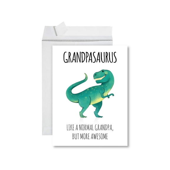 Koyal Wholesale Funny Father's Day Jumbo Card With Envelope, Grandpasaurus, Set of 1