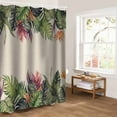 thumbnail image 5 of Palm Leaves Bathroom Curtain 96 Inch Shower Curtain with Hooks, Summer Botanical Tropical Plants Rustic Waterproof Polyester Bath Curtain Washable Bathtub Curtain 72''x 96'', 5 of 6